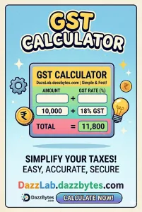 GST Calculator - Calculate GST Rates Online