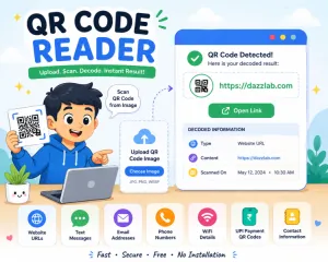 QR Code Scanner - Upload QR Code And View Online