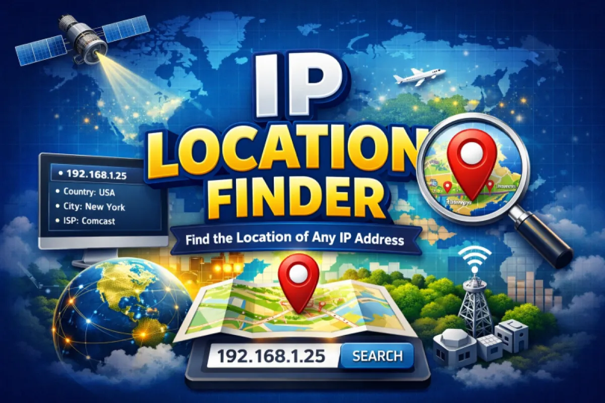 Find ip address and location 